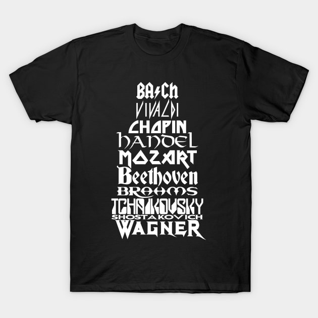 Composers T-Shirt by synaptyx